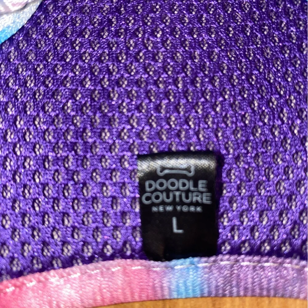 Doodle Couture Large Dog Harness Tie Dye